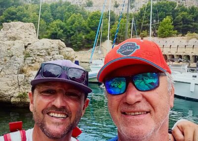 Marco Foyot - Champion du monde de pétanque - Sortie "Entre-deux" kayak Cassis calanques - Calanc'O Kayak Cassis