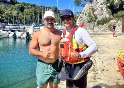 Patxi Bidart - Joueur professionnel de rugby à XV - Sortie demi-journée kayak Cassis calanques - Calanc'O Kayak Cassis